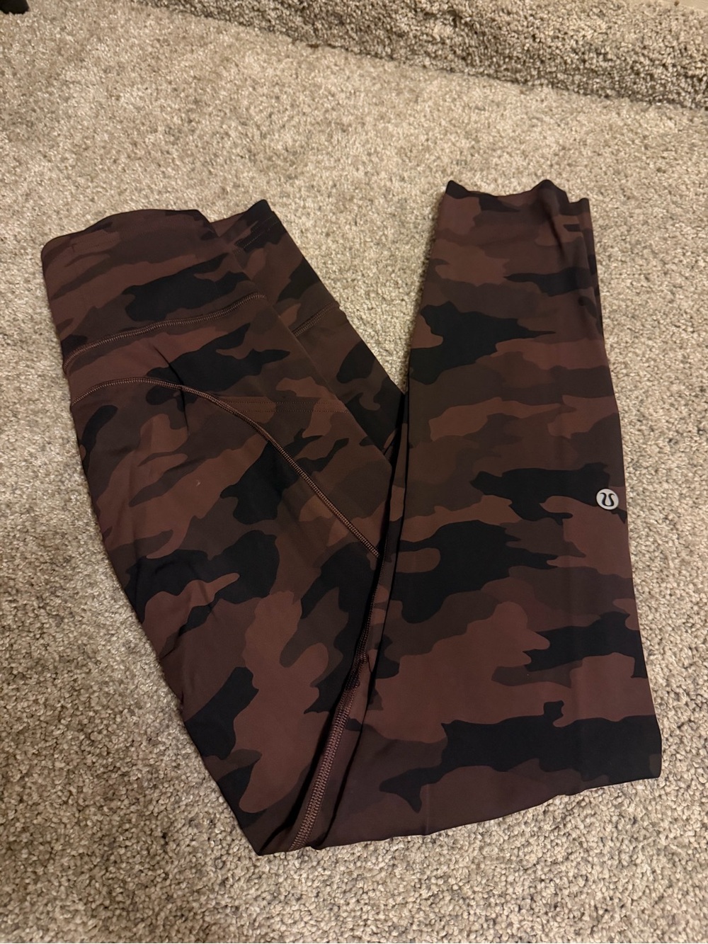 lululemon athletica Brown & Black Camo Leggings